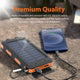 20000mAh Solar Power Bank with Flashlight Waterproof