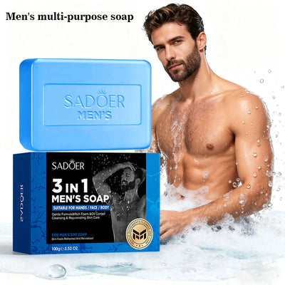 Men's 3-in-1 Moisturizing Soap with Witch Hazel and Aloe