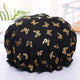 Waterproof Gold Print Shower Cap for Women
