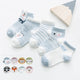 Infant Baby Socks 5-Pack Cotton Mesh Ages 0-2