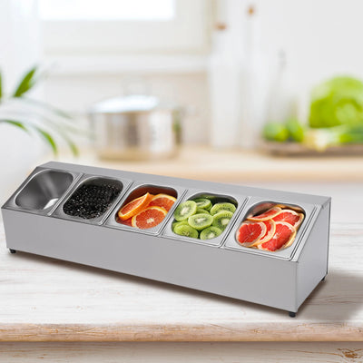 Stainless Steel Countertop Spice Rack and Pan Organizer
