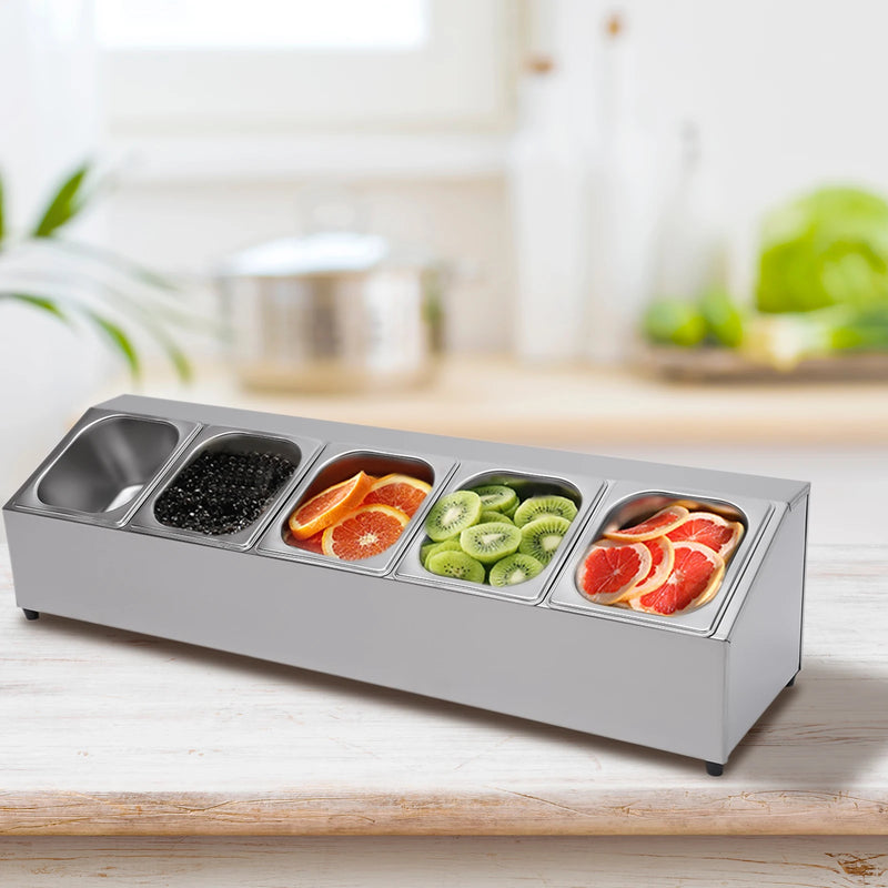 Stainless Steel Countertop Spice Rack and Pan Organizer