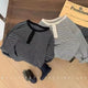 Kids' Korean Striped Long Sleeve Bottoming T-Shirt
