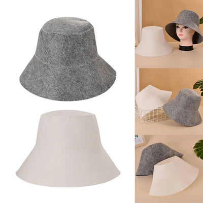 Wool Felt Sauna Hat Russian Style Head Protection Cap