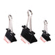 Black Metal Binder Clips 10-Pack Multi-Size