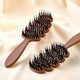 Boar Bristle Anti-Static Paddle Hair Brush