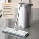 Hands-Free Flat Mop and Bucket Set with 4 Microfiber Pads