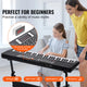61-Key Portable Digital Piano Keyboard for Beginners