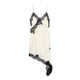 Women's Lace Trim Backless Satin Slip Dress