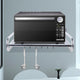 Stainless Steel Wall-Mounted Microwave Oven Shelf Rack