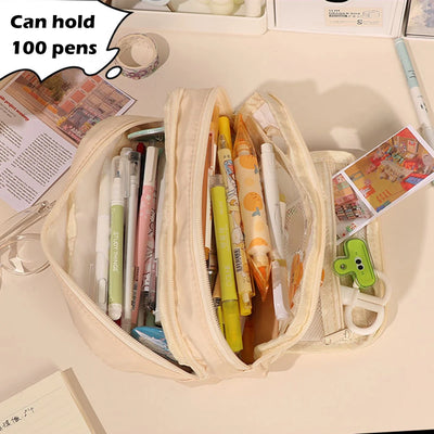 Kawaii Multi-Layer Pencil Case Large Capacity Pen Pouch