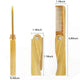 Men's Wooden Beard Comb with Leather Case