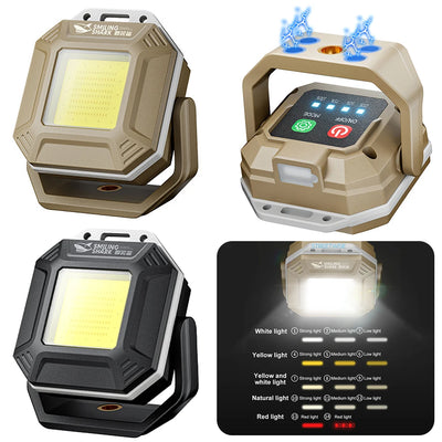 COB LED Rechargeable Work Inspection Lamp with Magnetic Base