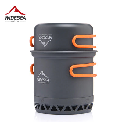 Widesea Camping Cookware Set with Pot and Kettle