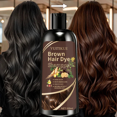 4-in-1 Brown Hair Dye Shampoo 100ml