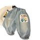 Toddler Boys' Anime Print Elastic Waist Denim Jeans