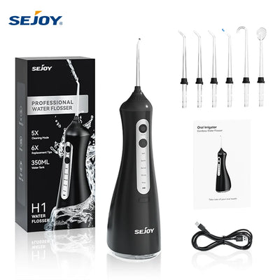 Sejoy Cordless Electric Water Flosser with 6 Modes