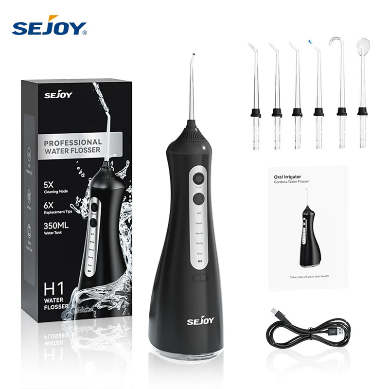 Sejoy Cordless Electric Water Flosser with 6 Modes