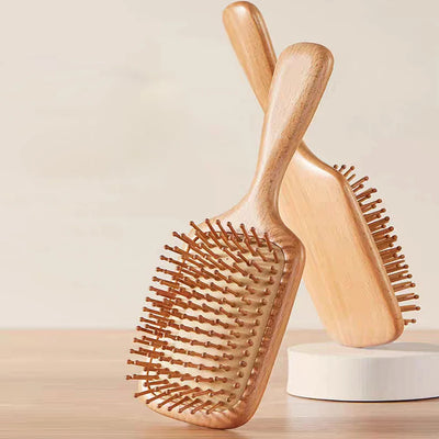 Bamboo Wooden Hair Brush for Growth and Anti-Hair Loss