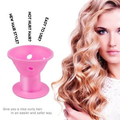 Mushroom Silicone Wave Hair Curlers 10-20 Pack