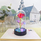 LED Eternal Rose Glass Flower Gift for Women