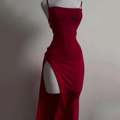 Women's Halter Strap Bodycon Hip-Hugging Dress