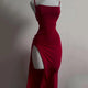 Women's Halter Strap Bodycon Hip-Hugging Dress