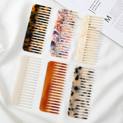 Korean Acetate Wide-Tooth Anti-Static Hair Comb