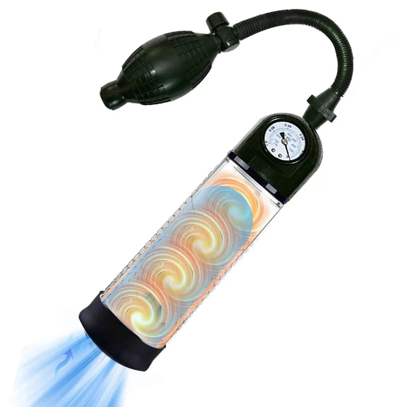 Manual Vacuum Penis Pump with Pressure Gauge