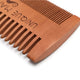 Men's Wooden Beard Comb with Leather Case