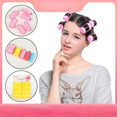 Soft Sponge Foam Hair Curling Rollers 6-14 Pack