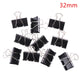 Black Metal Binder Clips 10-Pack Multi-Size
