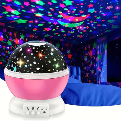 USB Starry Night Light Projector with 9 Color Modes