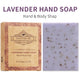 Lavender Frosted Soap Gift Set with Essential Oils 4-Pack
