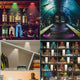 USB Rechargeable RGBW LED Cabinet Puck Light with Remote