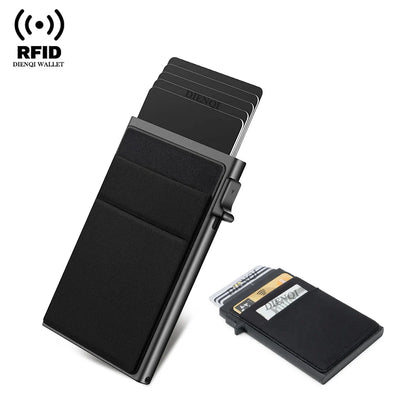 Men's Slim RFID Metal Minimalist Card Holder Wallet