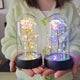 LED Eternal Rose Glass Flower Gift for Women