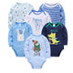Baby Long Sleeve 100% Cotton Bodysuit Set 0-12 Months