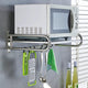 Stainless Steel Wall-Mounted Microwave Oven Shelf Rack