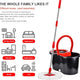 360 Spin Mop and Bucket Set with 3 Microfiber Heads