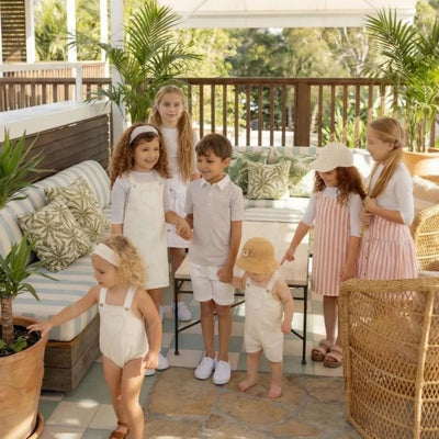 Kids' White Denim Family Matching Clothing Collection
