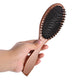 Natural Boar Bristle Paddle Hair Brush with Beech Handle