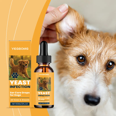 Dog Ear Cleaner Drops Anti-Fungal Earwax Remover 60ml