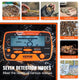 VEVOR 10-Inch Waterproof Metal Detector with LCD Display