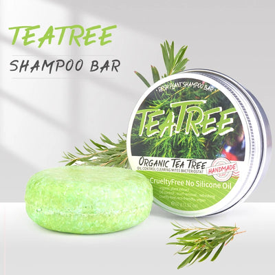 Tea Tree Plant-Based Anti-Dandruff Shampoo Bar