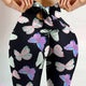 Women's Butterfly Print Bow-Detail Butt-Lift Leggings