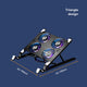 RGB Foldable Laptop Cooling Pad with 2-4 Silent Fans