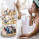 3-Tier Rotating Clear Makeup and Skincare Organizer
