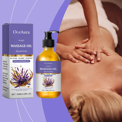 Lavender Relaxing Massage Oil for Stress Relief and Muscle Care