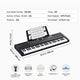 61-Key Portable Digital Piano Keyboard for Beginners